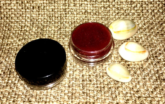 Plumping Lip Balm Gloss Marcala Red Creamy Glossy Mica Sparkle for the Holidays 100% Organic All Natural Made to Order