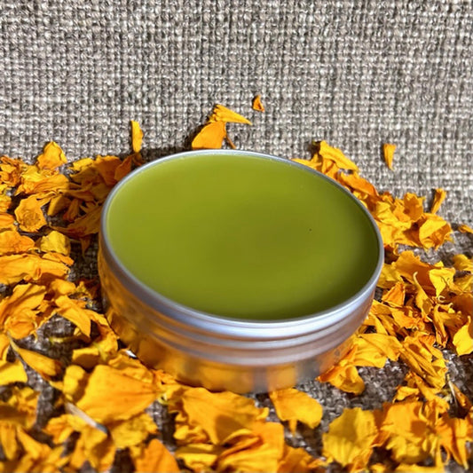 PURE Comfrey Plantain Tamanu Calendula Salve - Carnauba Wax - ORGANIC - Vegan - 9 Sizes Choice -PrairieWoodSprite